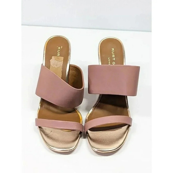 Kurt Geiger London Women's Charing Wedge Sandals Pale Pink Size 39.5 (MSRP $185) - Picture 3 of 10